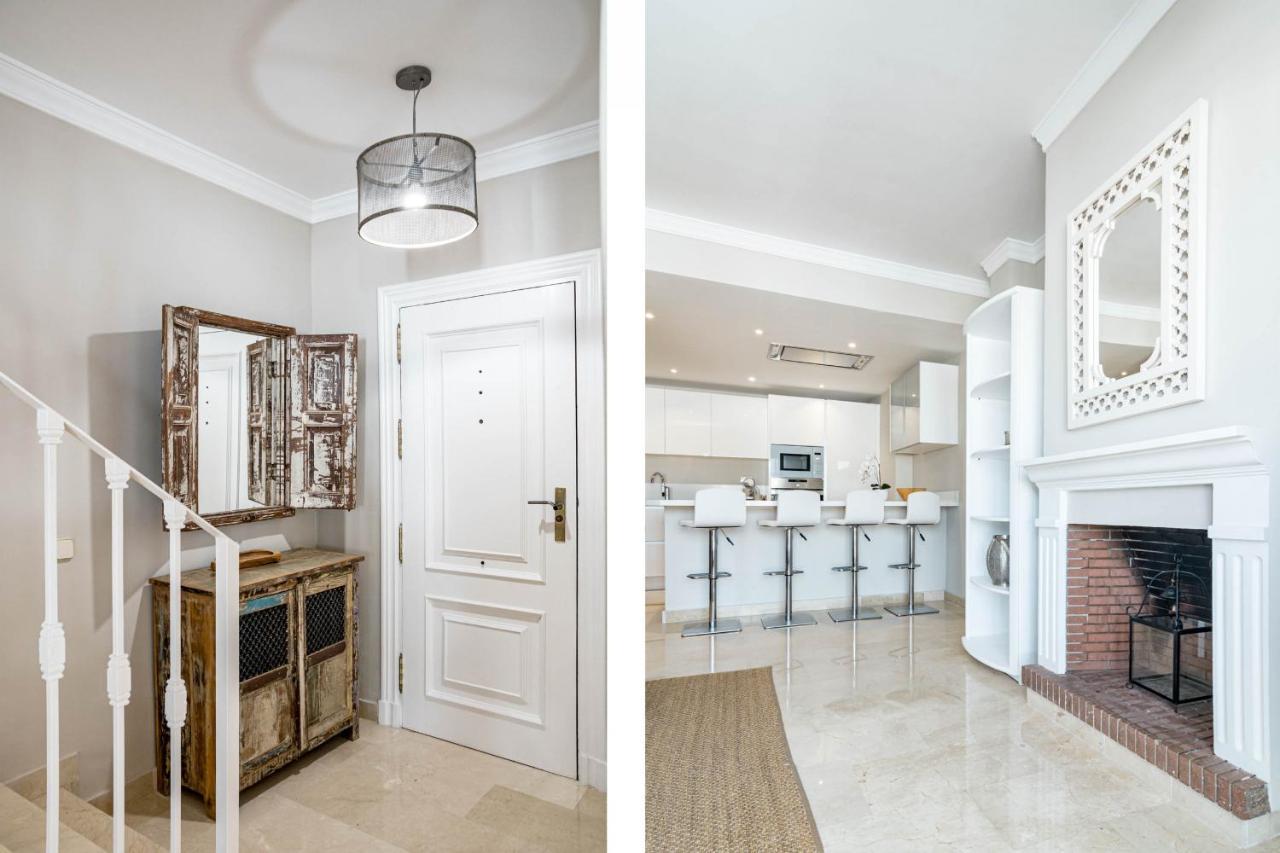 Captivating Coastal Townhouse In Aloha Pueblo With Amazing Mountain Views Marbella